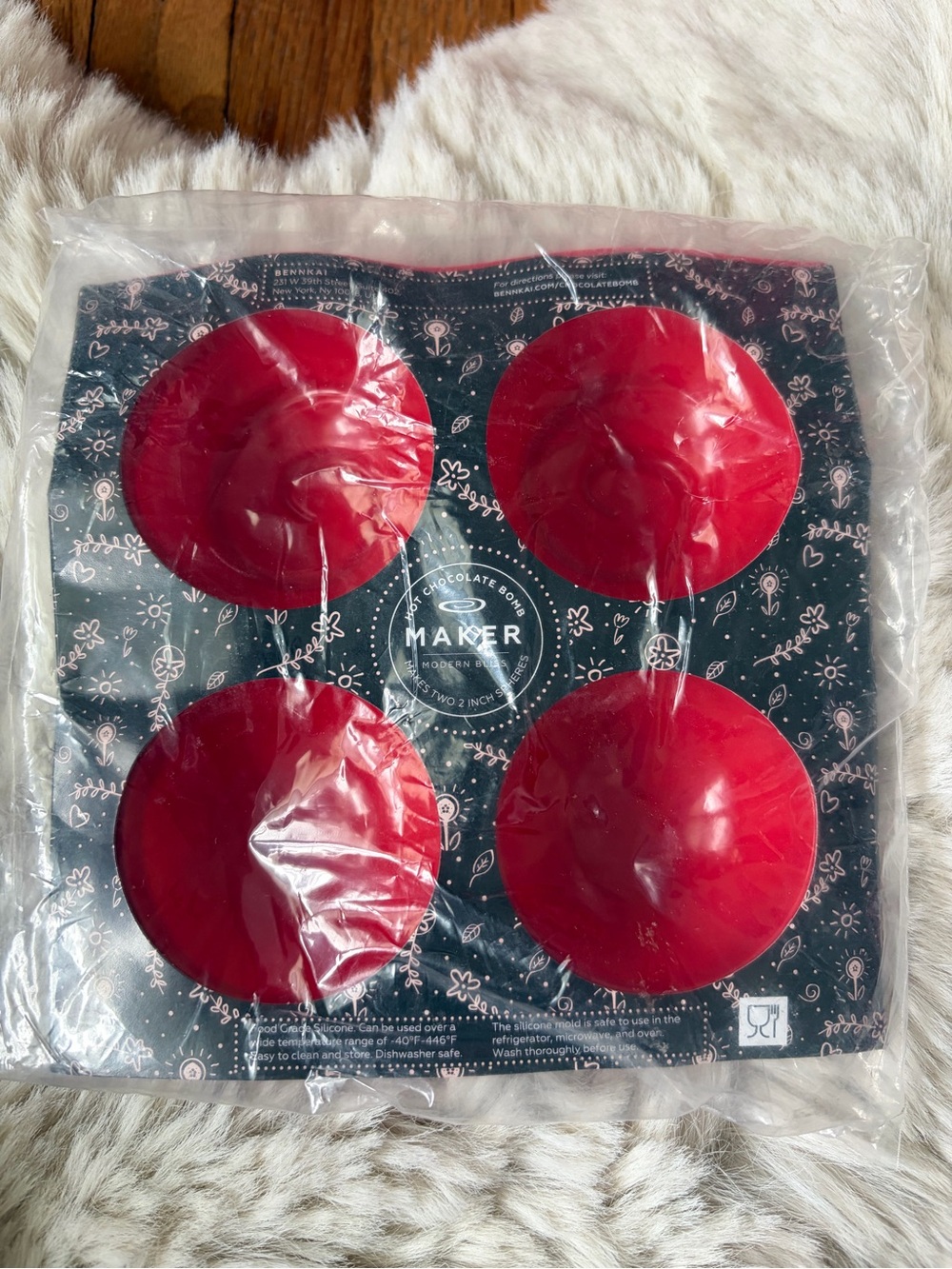 Maker Silicone Chocolate Bomb Mold - Red